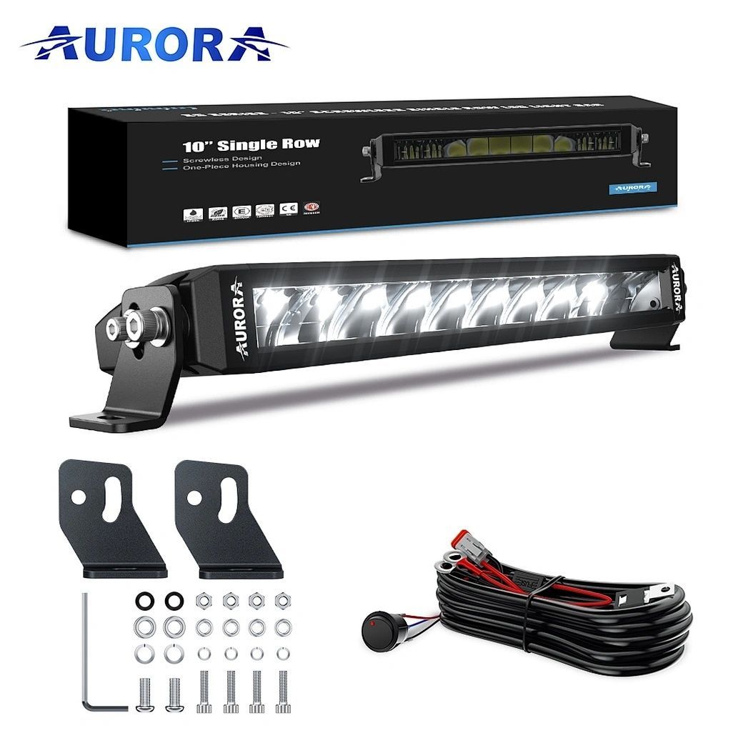 LED балка Aurora 10" 75Вт (Белый/желтый, комибинированый свет). AURORA ALO-S6-10-R5H1