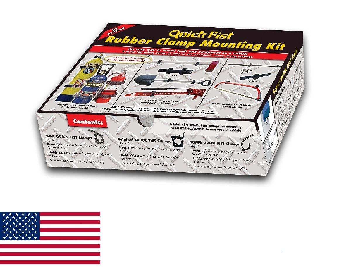 Набір кріплень Quick Fist Clamp Mouting Kit для фіксації інструменту (8 шт)