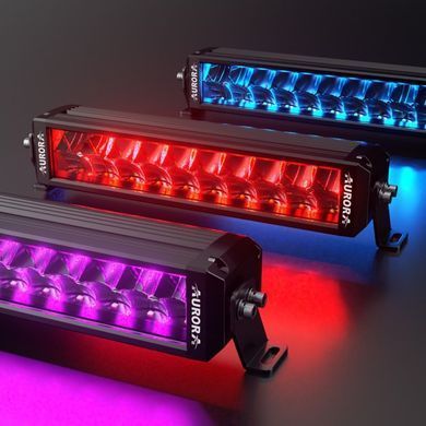 Дворядна світлодіодна балка Aurora 10" 100Вт RGB (Комбіноване світло)
