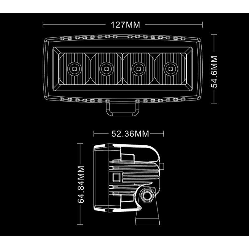 Світлодіодна фара Aurora 20W (Ближнє світло)