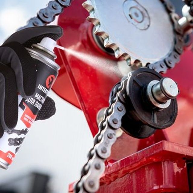 Мастило для ланцюгів в аерозолі 200 мл. INTERTOOL