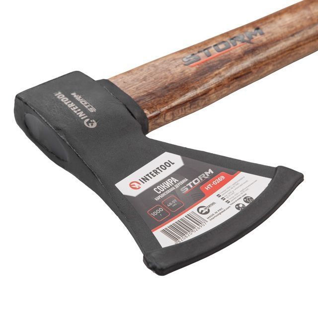 Топор HRC STORM 1000г карбонизированная ручка. INTERTOOL