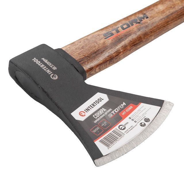 Топор HRC STORM 1000г карбонизированная ручка. INTERTOOL