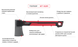 Топор 630г ручка из фибергласса. STORM INTERTOOL