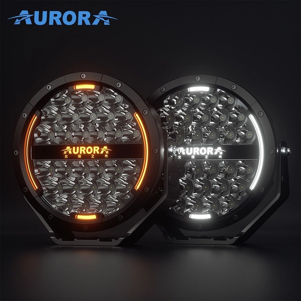 Світлодіодні LED фари Aurora 7" 120Вт (Комбіноване світло з ДХО)